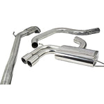 Linea di Scarico "Turboback" per Audi A3 (8P) 2.0 TFSI 2WD (5 Porte Sportback)