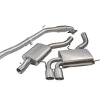 Linea di Scarico "Turboback" per Audi A3 (8P) 2.0 TFSI Quattro (3 Porte)