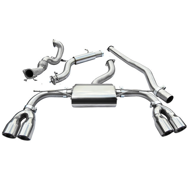 Linea di Scarico "Turboback" senza Valvola per Audi S3 (8V) 3 Porte (13-17)