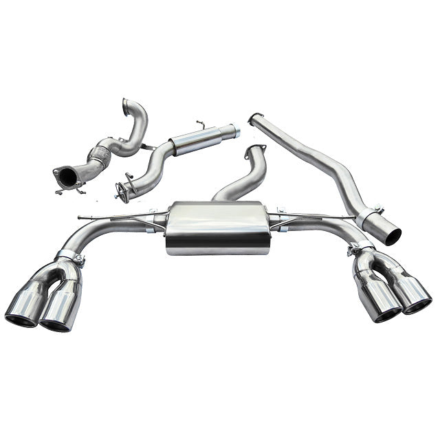 Linea di scarico "Turboback" senza valvola per Audi S3 (8V) 5 Porte Sportback (13-18)
