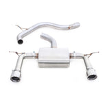 Sistema di scarico "Catback" per Audi TT (Mk3) 1.8 TFSI (trazione anteriore) (pre-GPF)