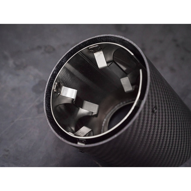 Terminali di scarico Performance OEM per BMW Serie 4 (G22/G23) - Terminali di scarico aftermarket da 4" in fibra di carbonio più grandi, a innesto