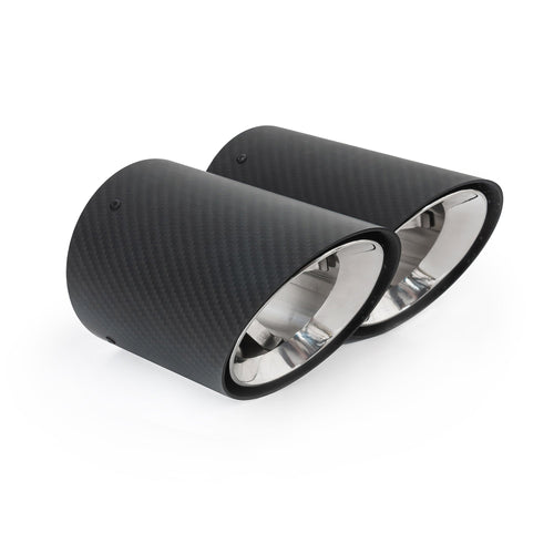 Terminali di scarico Performance OEM per BMW Serie 4 (G22/G23) - Terminali di scarico aftermarket da 4" in fibra di carbonio più grandi, a innesto