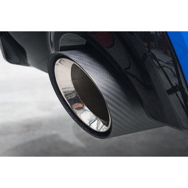 Terminale di scarico performance OEM per BMW M135i xDrive (F40) - Terminali di scarico slip-on aftermarket maggiorati da 4,5" in fibra di carbonio
