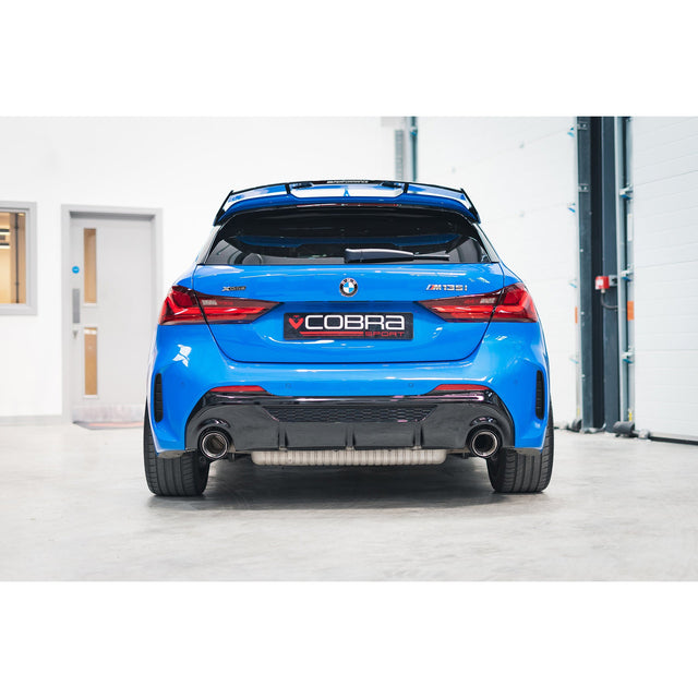 Terminale di scarico performance OEM per BMW M135i xDrive (F40) - Terminali di scarico slip-on aftermarket maggiorati da 4,5" in fibra di carbonio