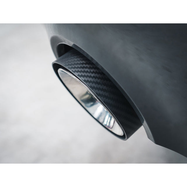 Terminali di scarico Performance OEM per BMW Serie 4 (G22/G23) - Terminali di scarico aftermarket da 4" in fibra di carbonio più grandi, a innesto