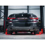 Terminali di scarico performanti OEM per BMW Serie 3 (G20/G21) - Terminali di scarico Aftermarket da 4" più grandi in fibra di carbonio
