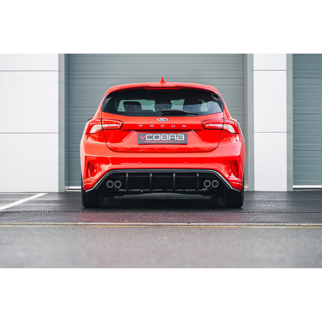 Silencioso di Scarico Posteriore ST Style Quadruplo Uscita Venom per Ford Focus ST-Line 1.0L 125PS (Mk4)
