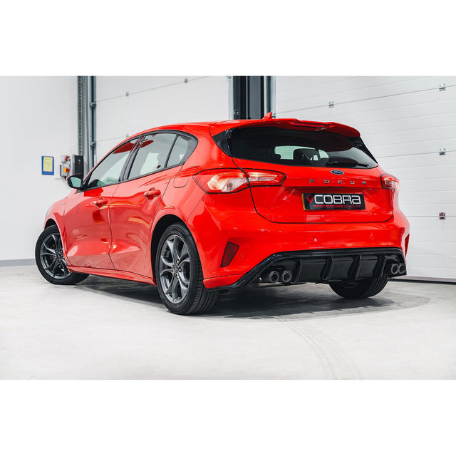 Silencioso di Scarico Posteriore ST Style Quadruplo Uscita Venom per Ford Focus ST-Line 1.0L 125PS (Mk4)