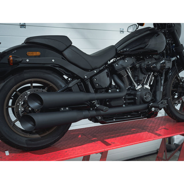Impianto di scarico completo 2 in 2 stile fucile a pompa per Harley-Davidson Softail