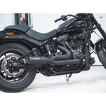 Linea di scarico completa 2 in 1 stile GP per Harley-Davidson Softail