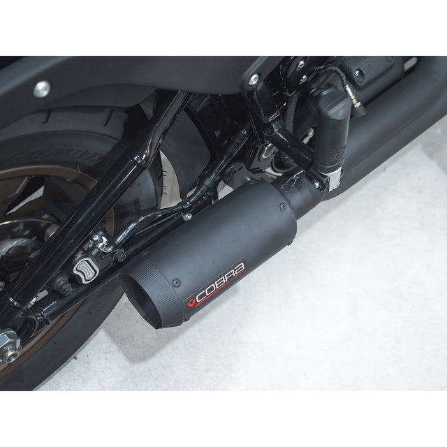 Linea di scarico completa 2 in 1 stile GP per Harley-Davidson Softail
