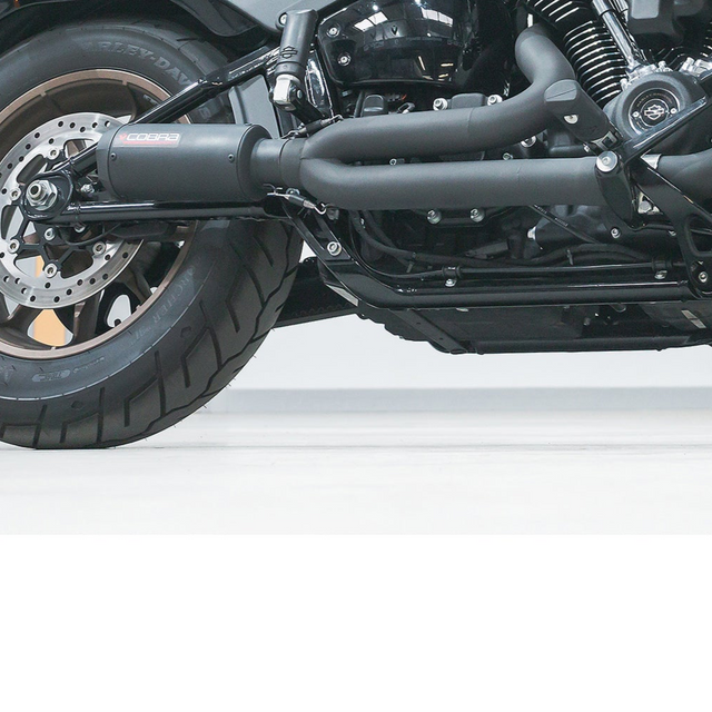 Linea di scarico completa 2 in 1 stile GP per Harley-Davidson Softail
