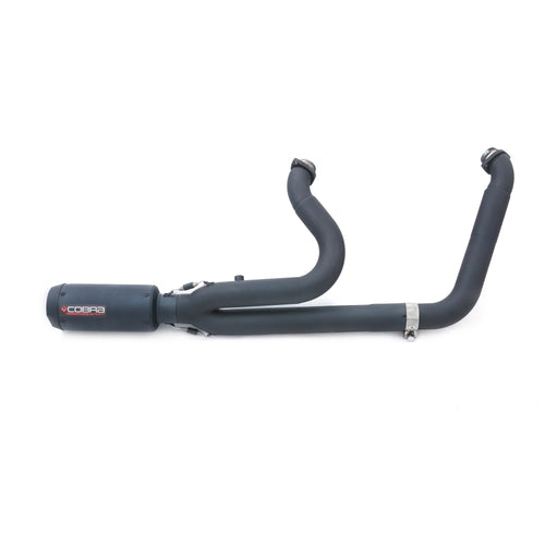 Linea di scarico completa 2 in 1 stile GP per Harley-Davidson Softail