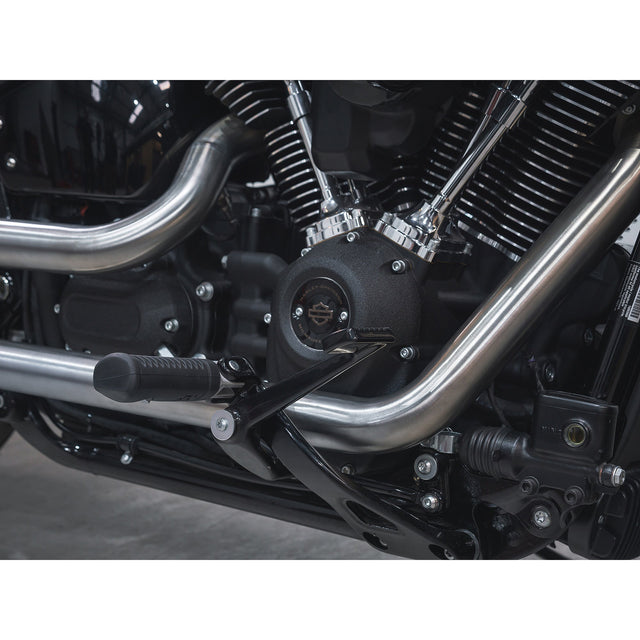 Impianto di scarico completo 2 in 2 stile fucile a pompa per Harley-Davidson Softail