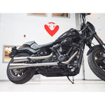 Impianto di scarico completo 2 in 2 stile fucile a pompa per Harley-Davidson Softail