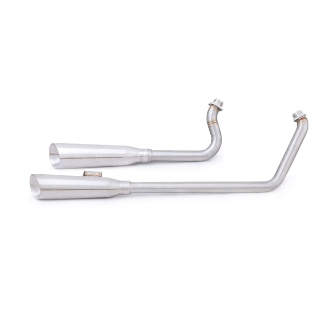 Impianto di scarico completo 2 in 2 stile fucile a pompa per Harley-Davidson Softail