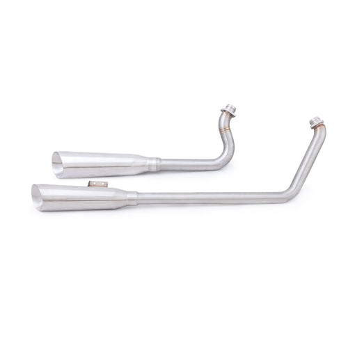 Impianto di scarico completo 2 in 2 stile fucile a pompa per Harley-Davidson Softail