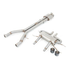 Sistema di scarico sportivo "Catback" con risonatore per Jaguar F-Type V6 (14-20).