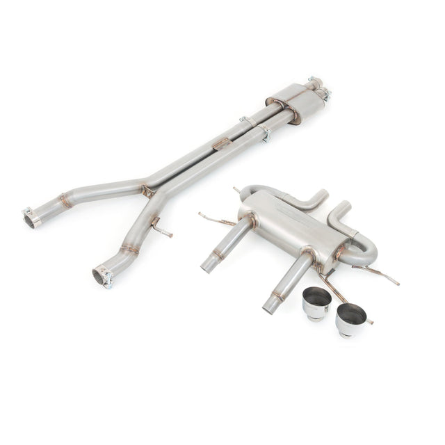 Sistema di scarico sportivo "Catback" con risonatore per Jaguar F-Type V6 (14-20).