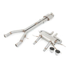 Sistema di scarico sportivo "Catback" con risonatore per Jaguar F-Type V6 (14-20).