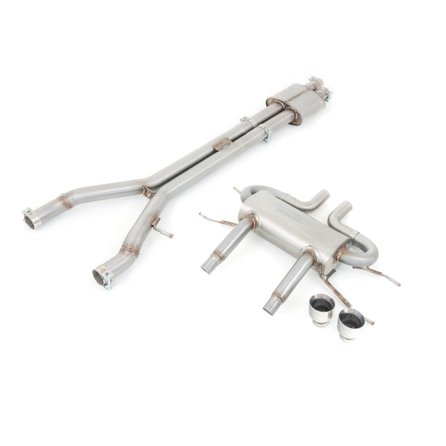 Sistema di scarico sportivo "Catback" con risonatore per Jaguar F-Type V6 (14-20).