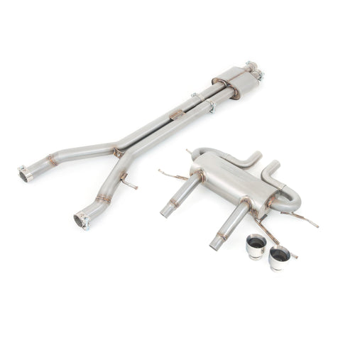 Sistema di scarico sportivo "Catback" con risonatore per Jaguar F-Type V6 (14-20).
