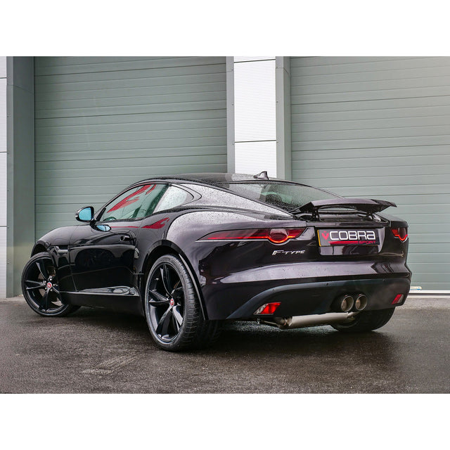 Sistema di scarico sportivo "Catback" con risonatore per Jaguar F-Type V6 (14-20).