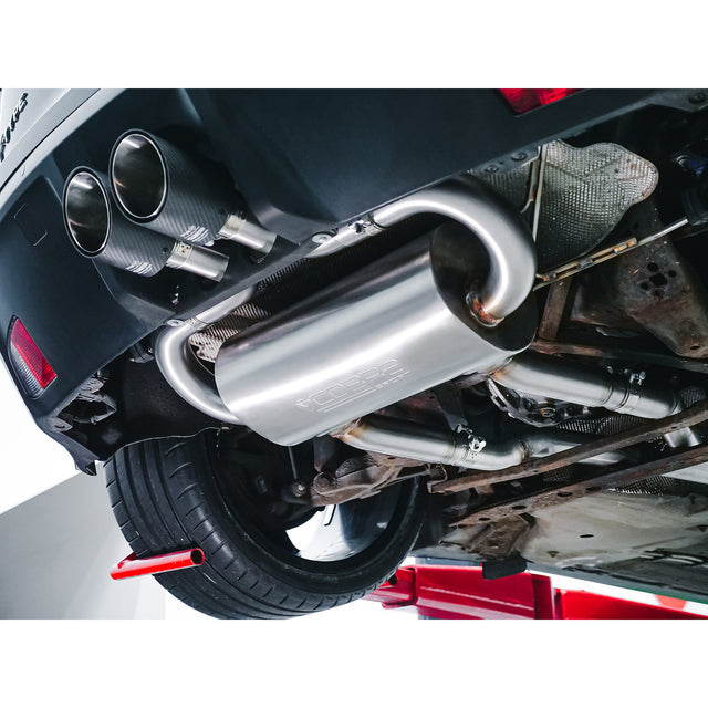 Sistema di scarico sportivo "Catback" con risonatore per Jaguar F-Type V6 (14-20).