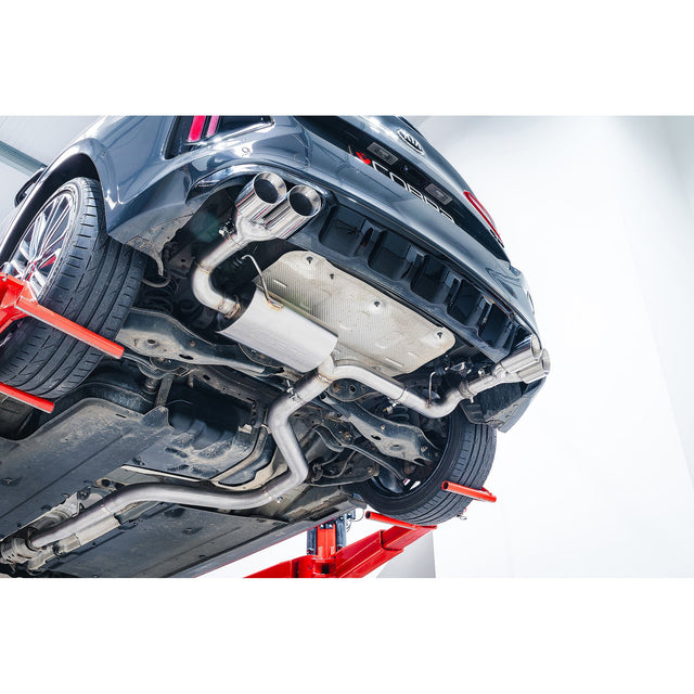 Sistema di scarico "Cat-back" con valvola e uscita quadrupla per KIA Ceed GT (modelli GPF 2018-2021).