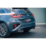Sistema di scarico "Cat-back" con valvola e uscita quadrupla per KIA Ceed GT (modelli GPF 2018-2021).