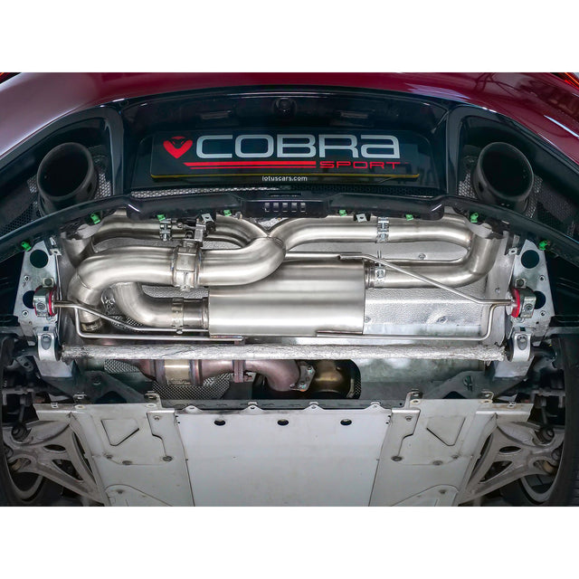 Linea di scarico "Catback" con valvola per Lotus Emira 3.5 V6