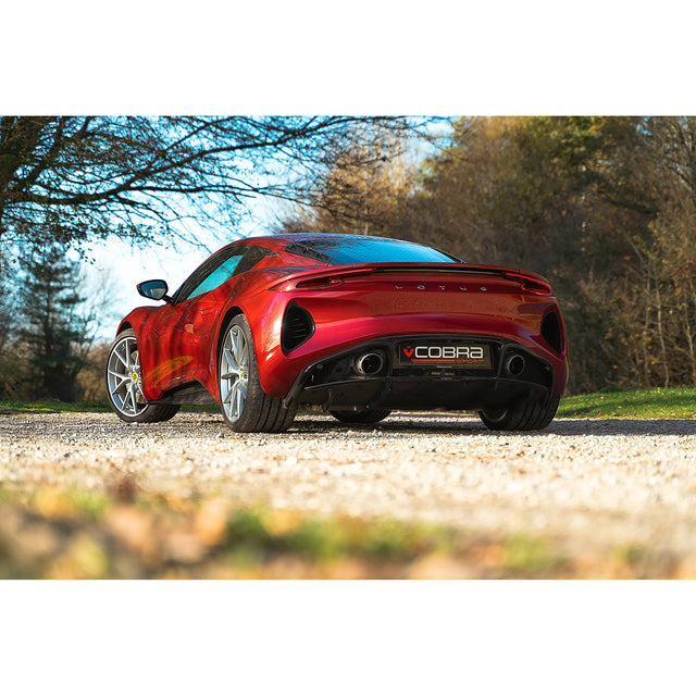 Linea di scarico "Catback" con valvola per Lotus Emira 3.5 V6