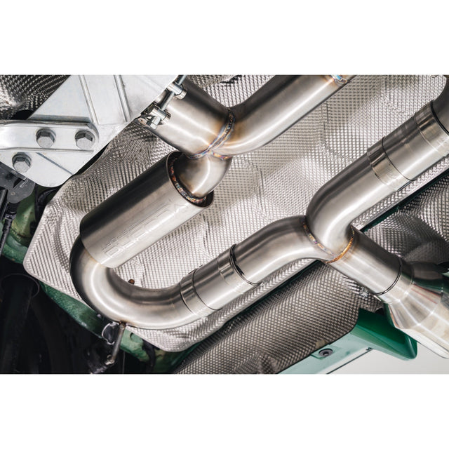 Linea di scarico "Catback" secondaria con valvola per Mini (Mk4) JCW (F66/F67) Cat-Back