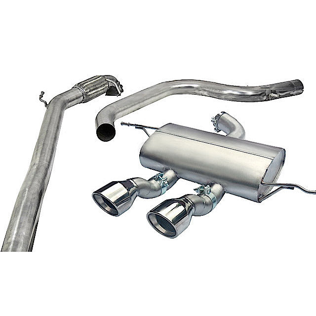 Linea di scarico "Turboback" per Seat Leon Cupra R MK2 1P 2.0 T FSI (10-12)