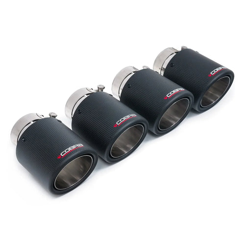 Terminali di scarico in carbonio per Jaguar F-Type V8 (TP108-CF-4)