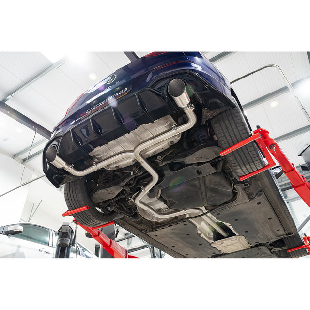 Linea di Scarico "GPF back" Venom Race GTI Style Doppia Uscita per VW Golf R-Line (Mk8) 1.5 TSI (20>)