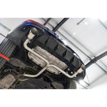 Silenziatore di scarico "Axleback" Race GTI Style doppia uscita per VW Golf R-Line (Mk8) 1.5 TSI (20>)