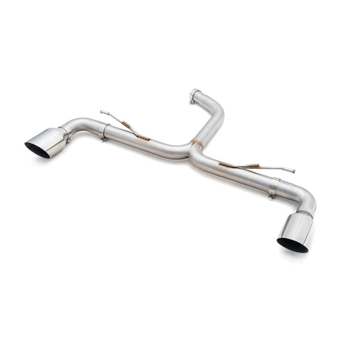 Silenziatore di scarico "Axleback" Race GTI Style doppia uscita per VW Golf R-Line (Mk8) 1.5 TSI (20>)