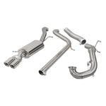 Linea di scarico "Turboback" per VW Polo GTI (6C) 1.8 TSI (15-17)
