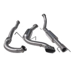 Linea di scarico "Turboback" da 3" per Opel Astra H VXR