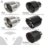 Sistema di scarico "Catback" per Audi TT (Mk3) 1.8 TFSI (trazione anteriore) (pre-GPF)