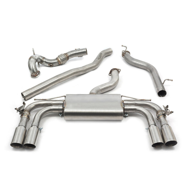 Linea di Scarico "Turboback" con Valvola per Audi S3 (8V) Berlina (13-18)