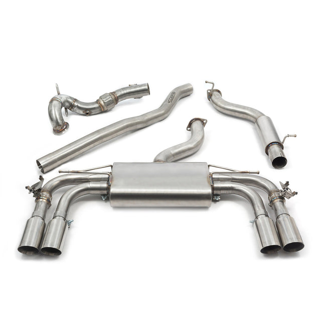 Linea di Scarico "Turboback" con Valvola per Audi S3 (8V) Berlina (13-18)