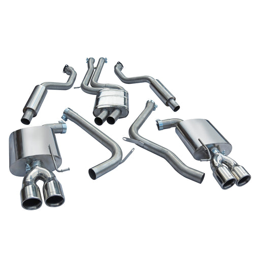 Audi S5 Resonated Cat Back Performance Exhaust by Cobra Sport - AU58