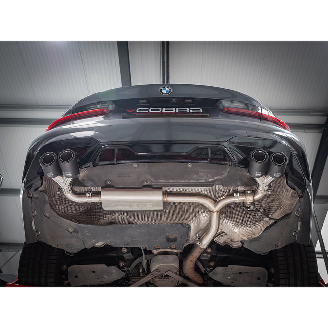 Scarico "Axleback" con valvola e uscita quadrupla per BMW 330E (G20) (19>)