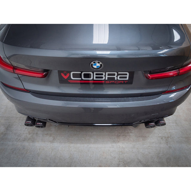 Scarico "Axleback" con valvola e uscita quadrupla per BMW 330E (G20) (19>)