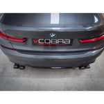 Scarico "Axleback" con valvola e uscita quadrupla per BMW 330E (G20) (19>)