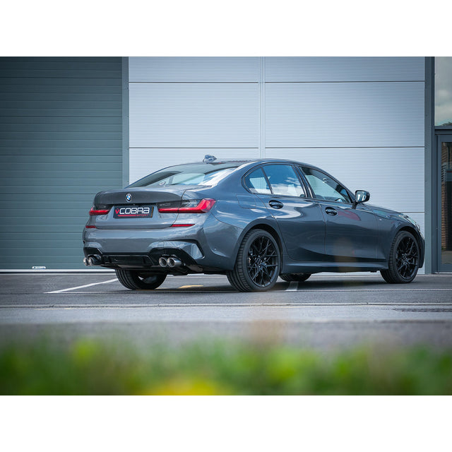 Scarico "Axleback" con valvola e uscita quadrupla per BMW 330E (G20) (19>)