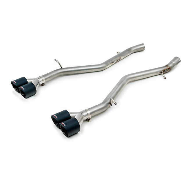 BMW M2 Competition Venom Exhaust - Rear Box Delete Cobra Sport Exhausts (BM151TP116-CF) Quad Carbon Fibre Tailpipes